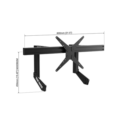 Trak Racer Cockpit Mounted Monitor Stand (Single / Dual / Triple / Quad) Single 800mm Max 80’’ Racing Cockpit