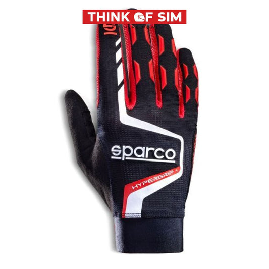Sparco Gaming Gloves Hypergrip + Size 9 / Color Black/Red Racing Equipment
