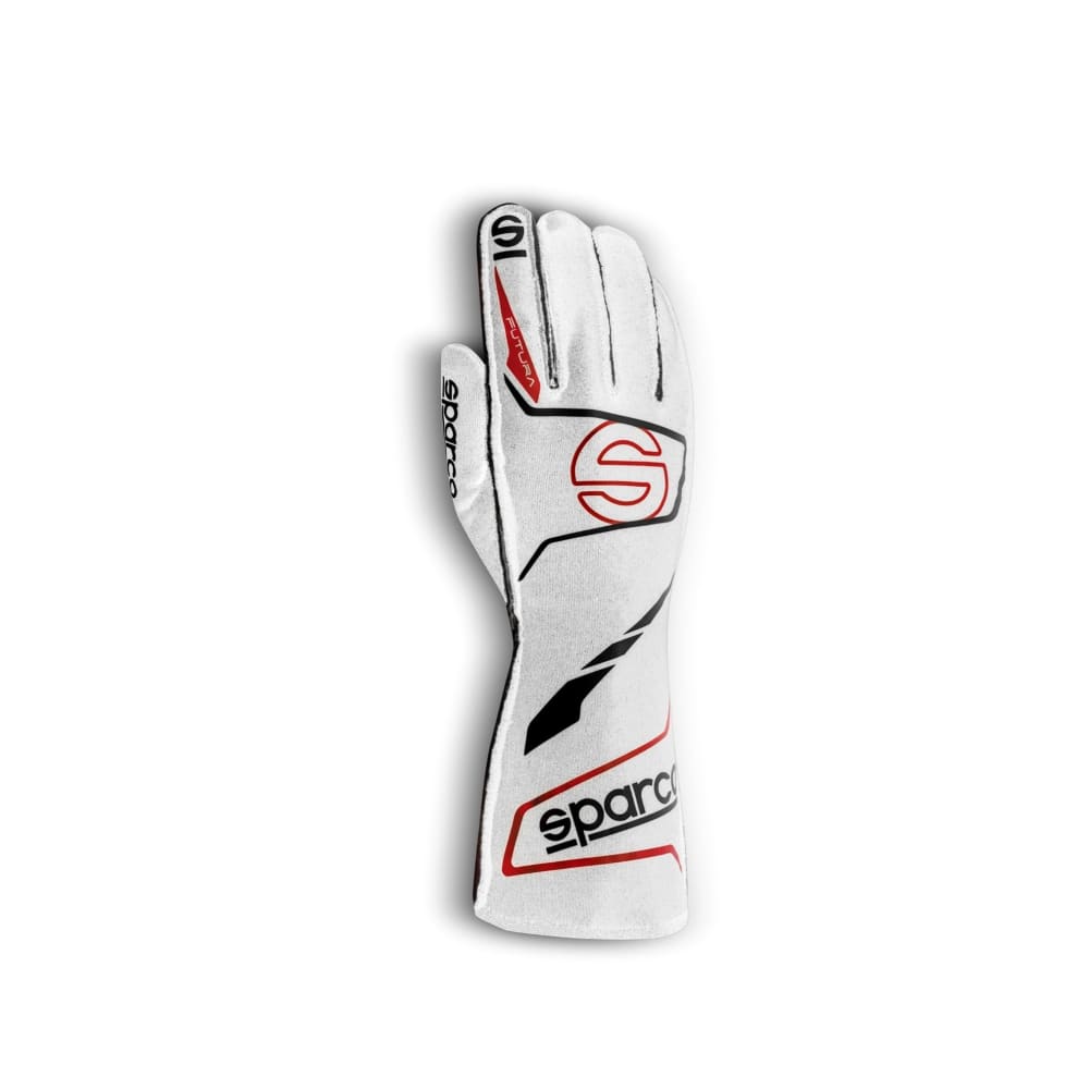 Sparco Racing Gloves Futura Size 10 / Color White Equipment