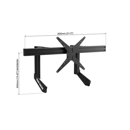 Trak Racer Cockpit Mounted Monitor Stand (Single / Dual / Triple / Quad) Single 800mm Max 80’’ Racing Cockpit