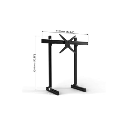 Trak Racer Freestanding Monitor Stand (Single / Dual / Triple / Quad) Single 1200mm Max 80’’ Racing Cockpit