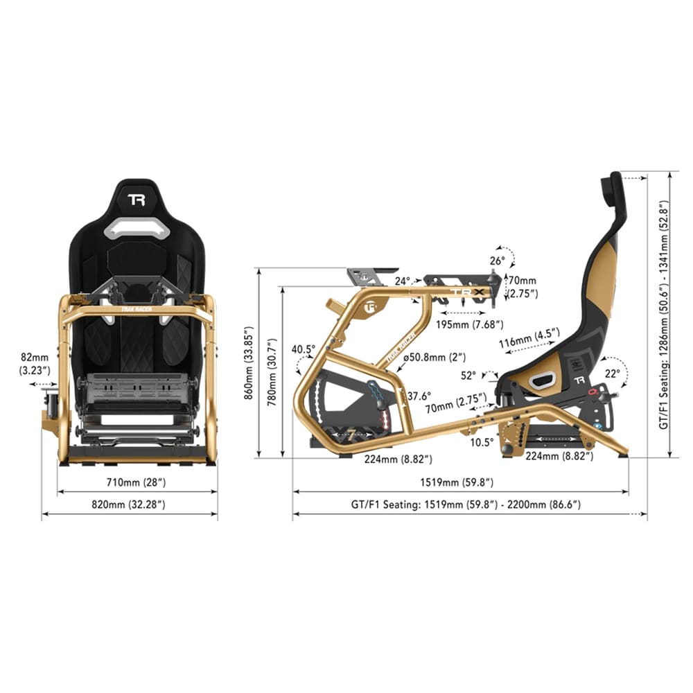Trak Racer Racing TRX Limited edition (Seat,Shifter Mount,Monitor Mount included) Racing Cockpit